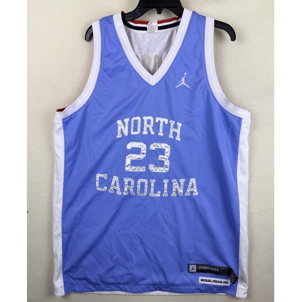 Jordan Nike Team North Carolina USA Reversible Michael Jordan 23 Jersey XL Blue